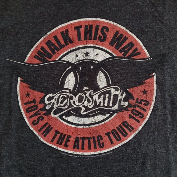 Aerosmith Walk this Way "Toys in the Attic Tour 1975" T-Shirt Size Large - Picture 5 of 7